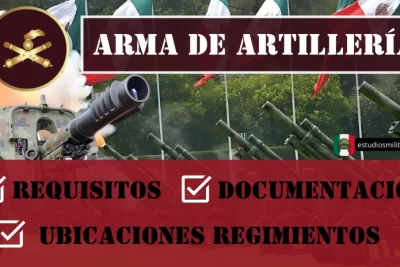 Arma de Artillería - Ubicaciones Regimientos, Requisitos y Documentación