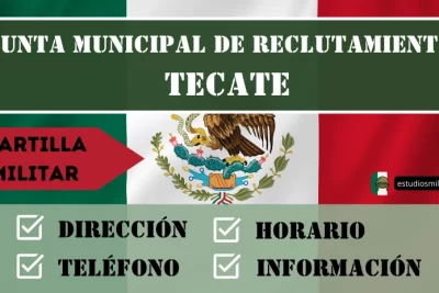 Junta Municipal de Reclutamiento en Tecate - Horario, Dirección y Teléfono